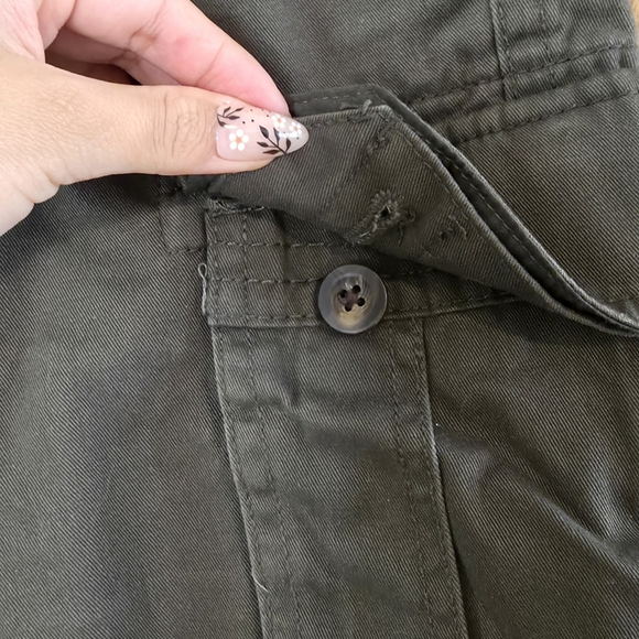 Amazon Essentials Dark Green Cargo Shorts Utility Army Green Shorts - Picture 7 of 16